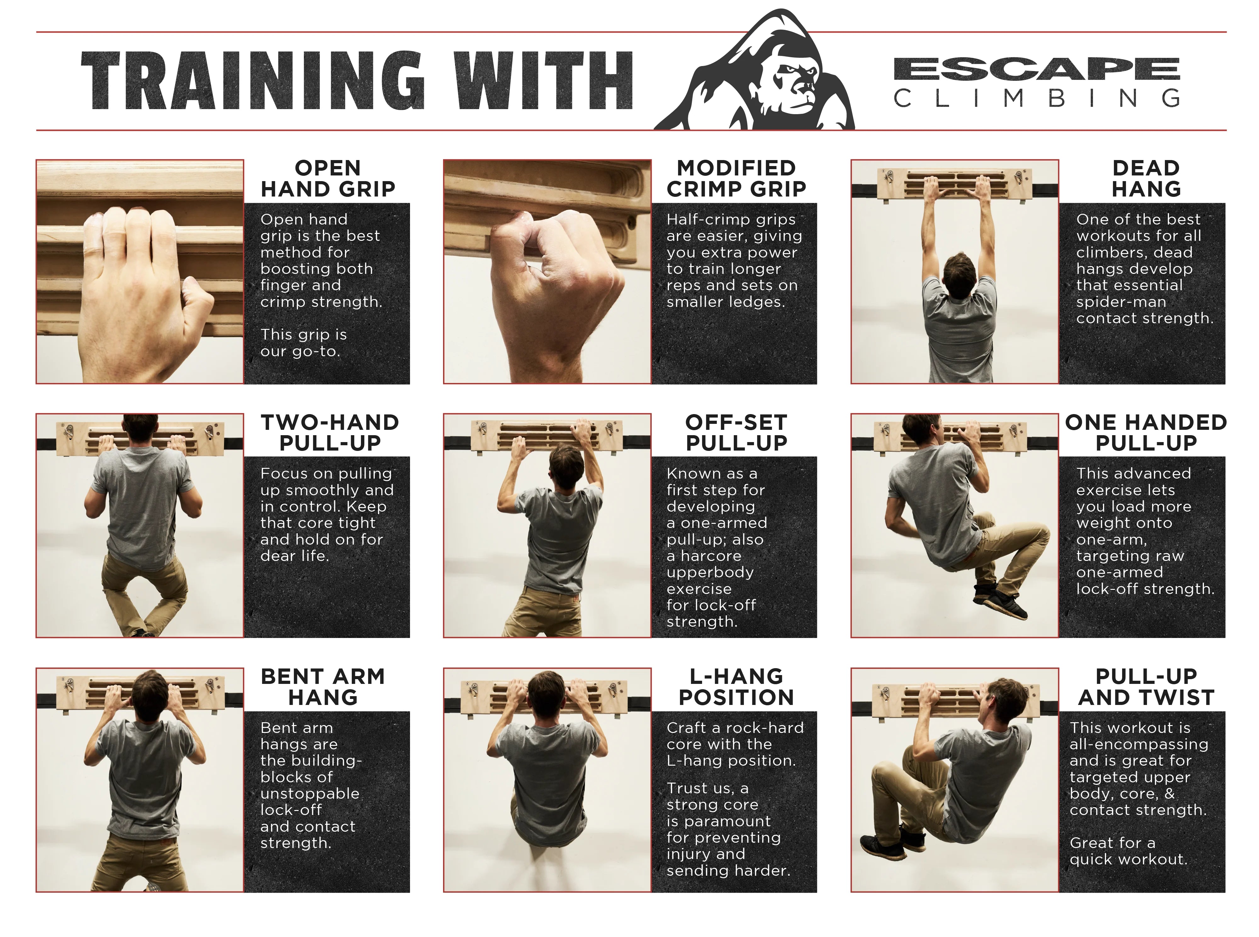 Poutre d'entrainement Unlimited Board - Escape Climbing